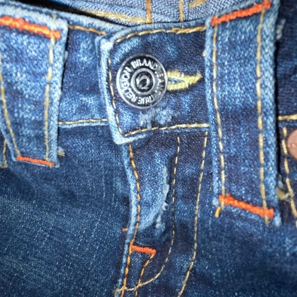 True Religion Joey Flare Distressed Jeans Women’s Size 26 Low Rise Y2K CA#30427 - Picture 3 of 15